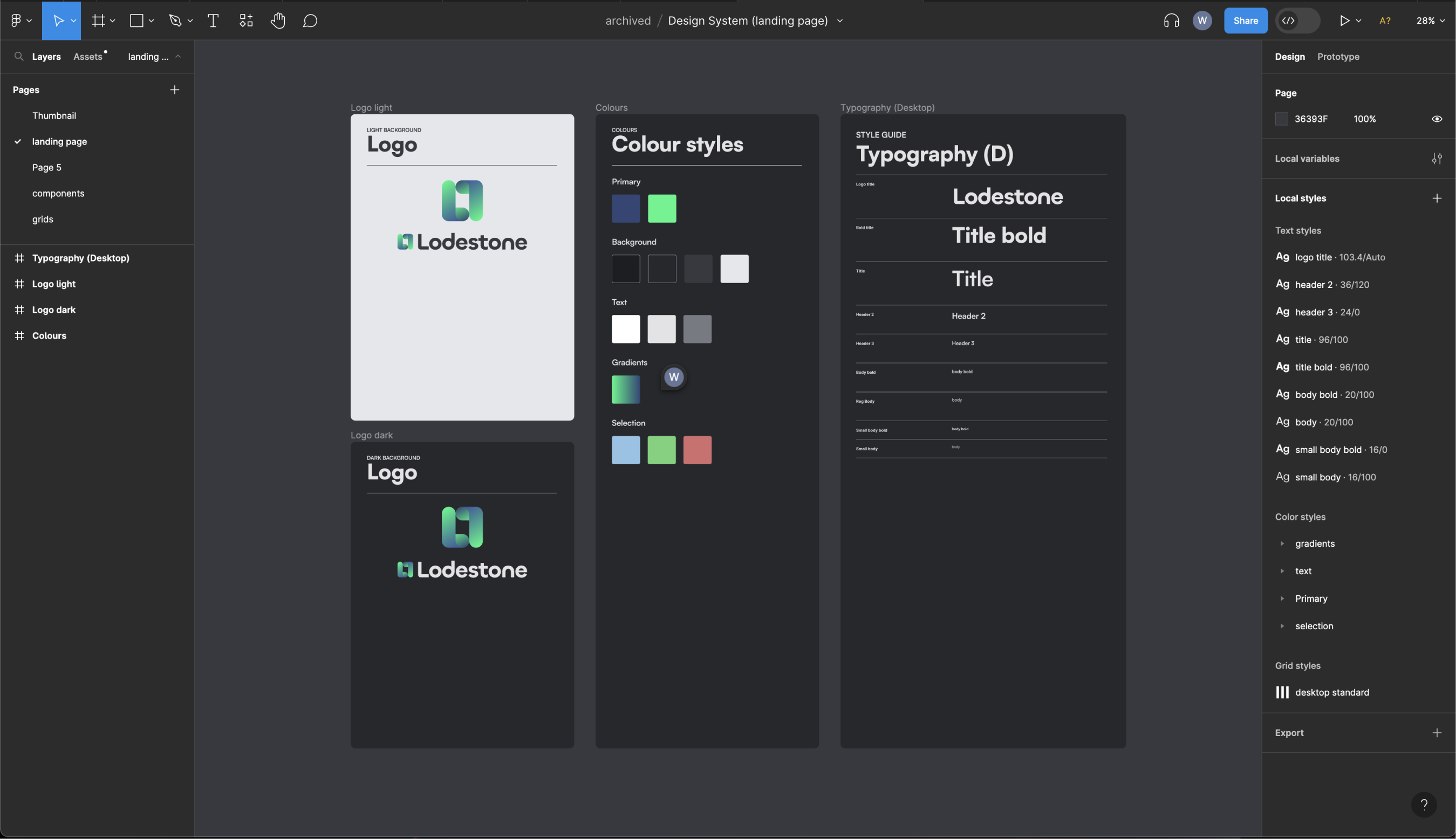 Lodestone's First design system